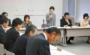 雇用情勢の悪化を受けて開かれた福井労働局緊急雇用対策本部の初会合＝福井市の県国際交流会館で
