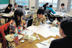 名古屋ＮＧＯセンターの半年間の研修に臨む学生や社会人たち