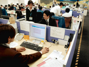 職場では障害者が親会社の社員に交じって働く。就労上のさまざまな配慮があり、働きやすいという