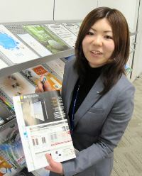 「商品提案の仕方を工夫している」と話すダイキン工業の持田亜希さん＝東京都港区で